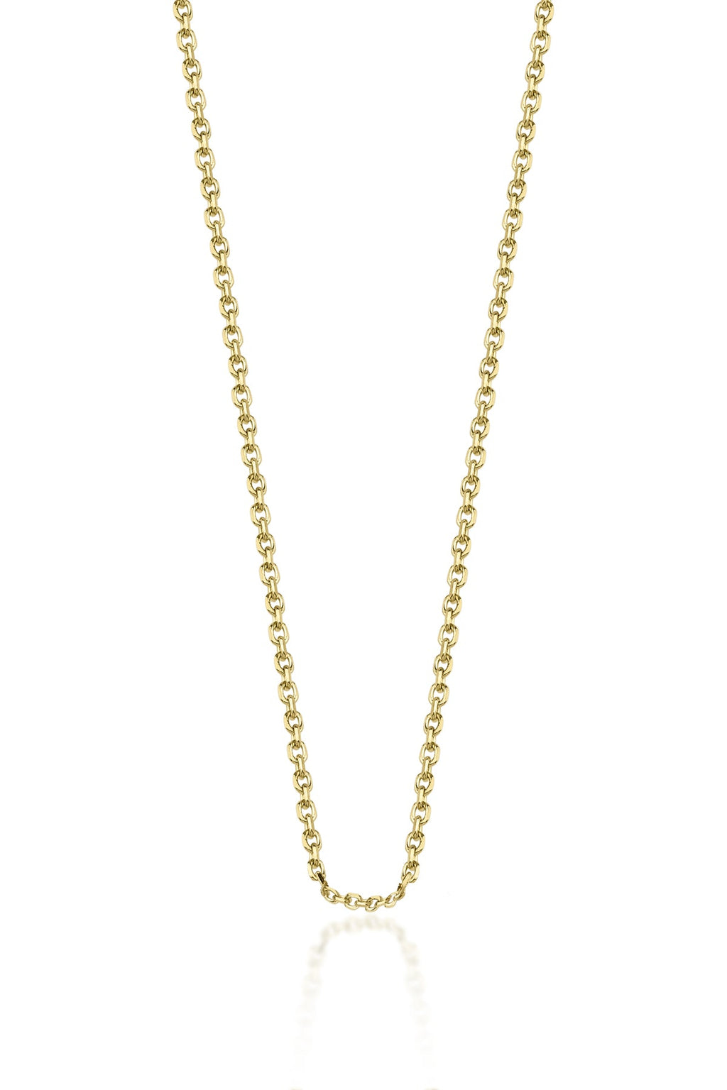 14ct Gold Cut Solid Anchor Chain  0.039 inch